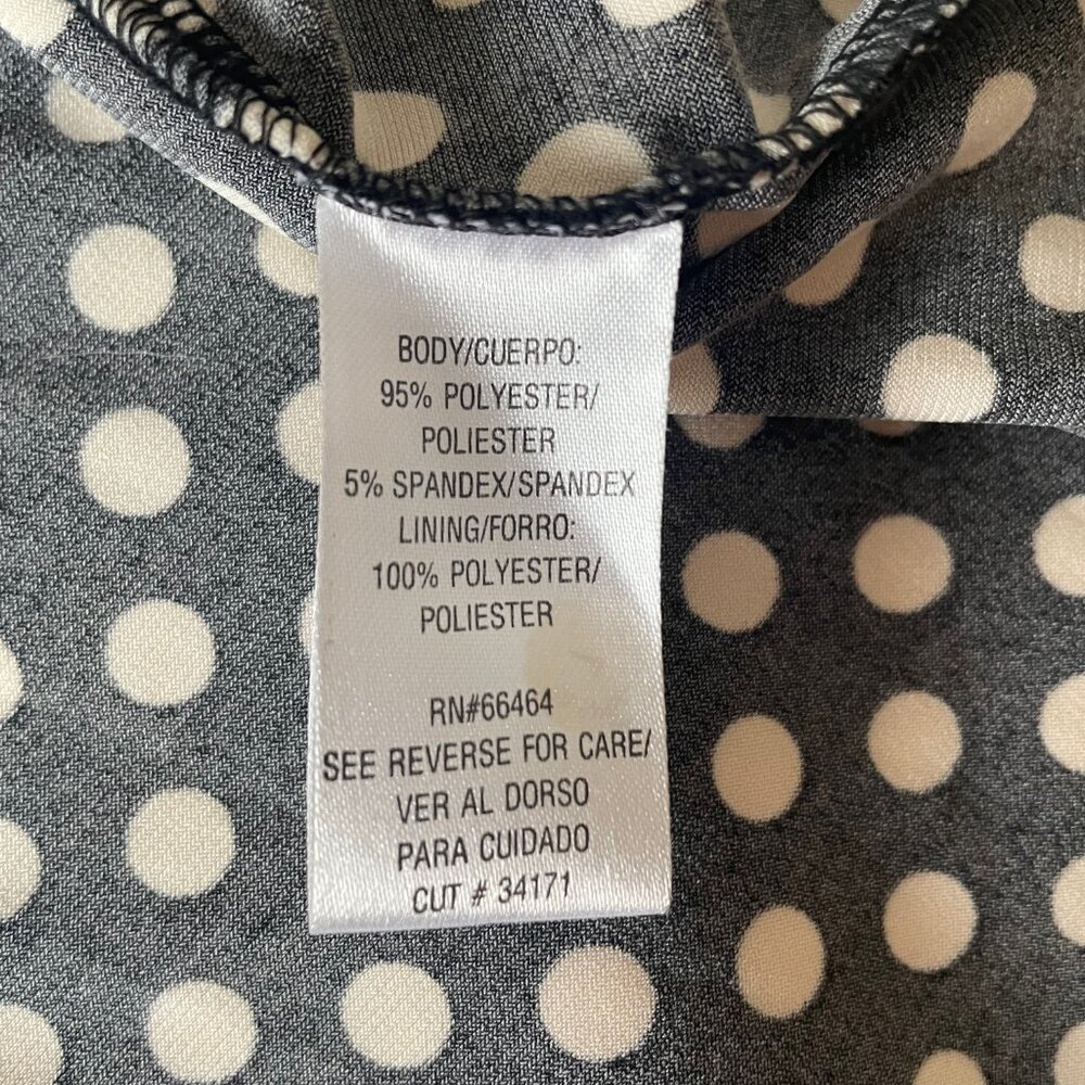 Bellissima Retro Midi Polka Dot V-Neck Dress - Picture 5 of 11